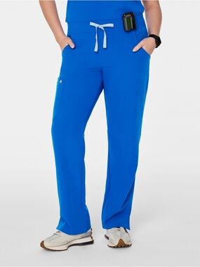 Women’s figs royal blue low rise straight leg pants